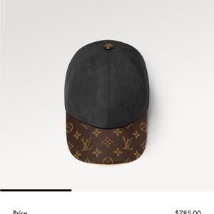 Louis Vuitton Black and Brown Monogram Cap